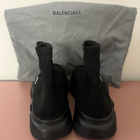 Balenciaga Speed Knit Sneaker in Black size US 7 - Picture 2 of 3